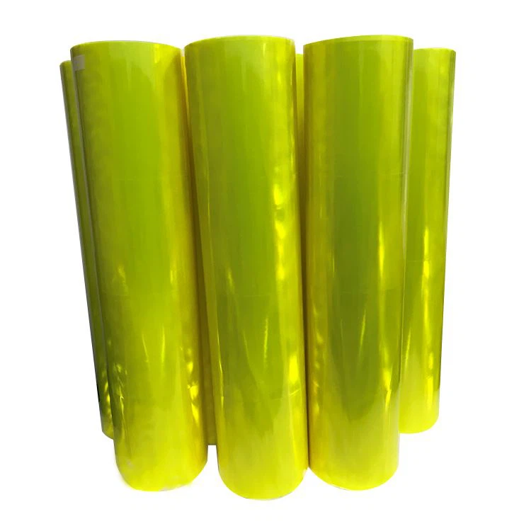 Mikroprismaattinen fluoresoiva keltainen heijastava PVC-arkkirulla